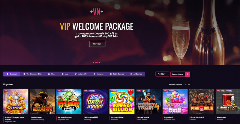 VegasNow online casino Ireland